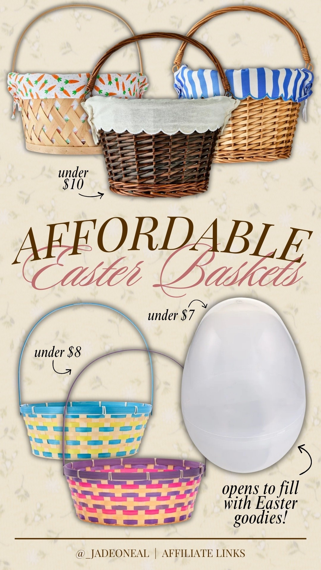 Affordable Easter baskets from Walmart! 

Seasonal kids family egg baskets egg hunt affordable trending practical 

#LTKSeasonal #LTKKids #LTKmomlife