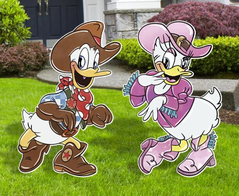 Cowboys Cut Outs, Mickey and Friends Cowboy and Cowgirls, Birthday Party Decor, Outdoor Decor, - ... | Etsy (US)