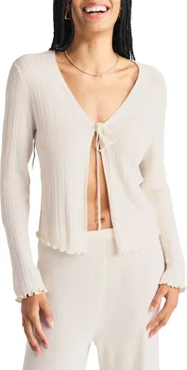 Loop Knit Ribbed Tie Cardigan | Nordstrom