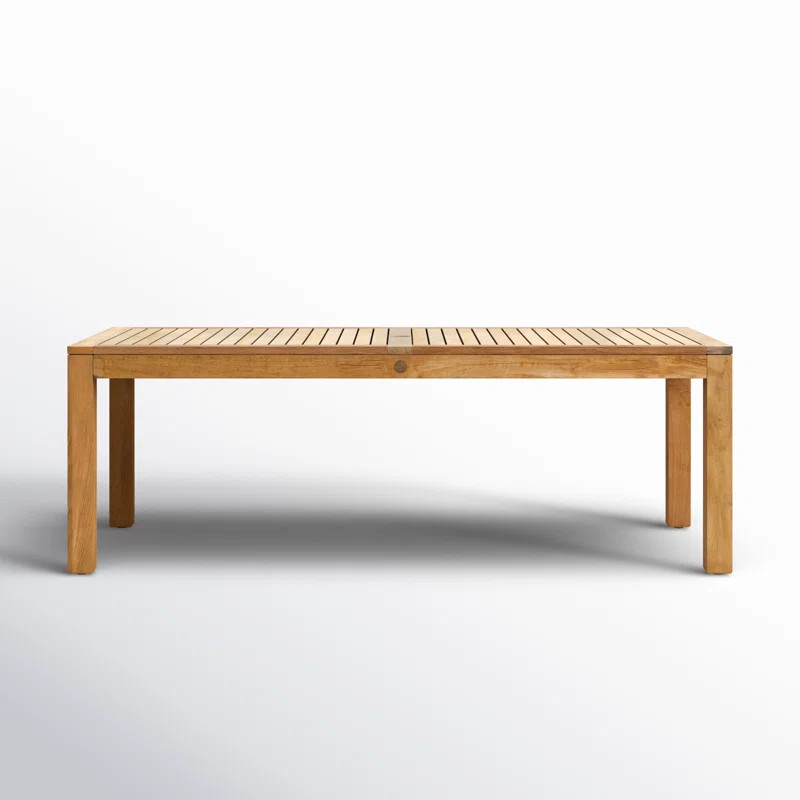 Tempo 87'' Teak Outdoor Dining Table | Wayfair North America