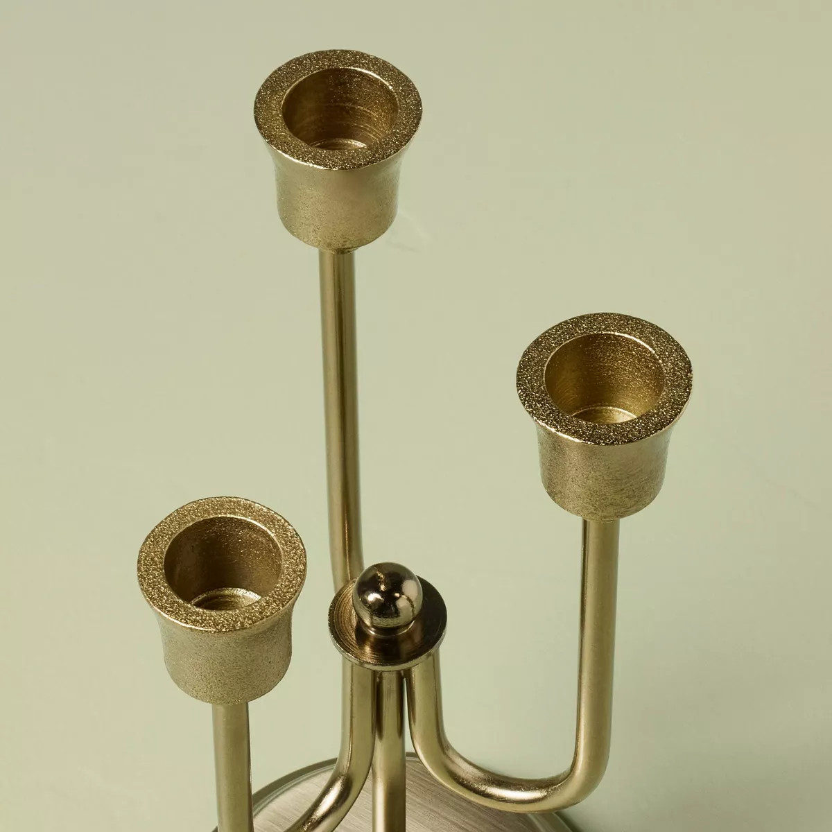 Staggered Taper Brass Candelabra Antique Finish - Hearth & Hand™ with Magnolia | Target