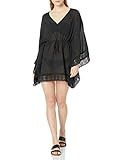 La Blanca Women's V-Neck Butterfly Tunic Swimsuit Cover Up, Black, XX-Small | Amazon (US)