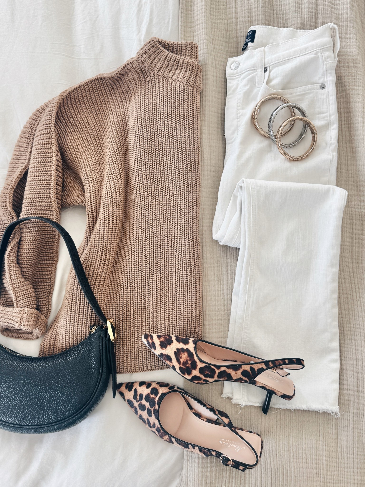 Spring transition outfit.  Sharing a save option for the sweater. If you’re between sizes on the white jeans go up.  Shoes true to size.  

#LTKootd #LTKTall #LTKSaleAlert