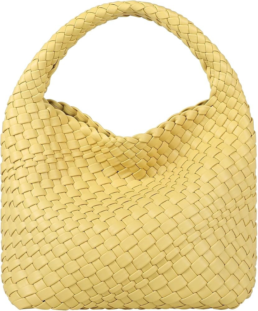 Woven Purses Bag for Women, Vegan Leather Handwoven Bags with Mini Handmade Purse, SMALL Travel B... | Amazon (US)