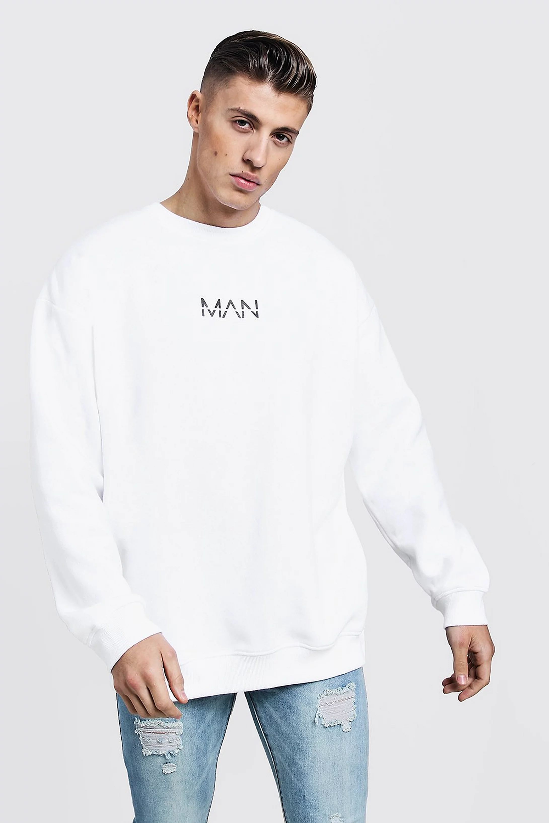 Oversized Original MAN Sweatshirt | Boohoo.com (US & CA)
