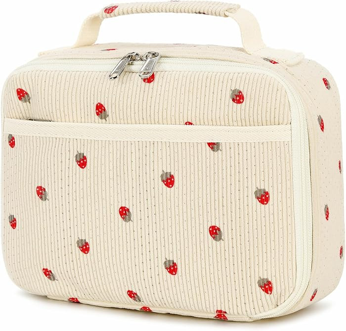 Bluboon Insulated Lunch Bag for Girls & Boys, Corduroy School Lunch Box with Cooler & Organizer C... | Amazon (US)