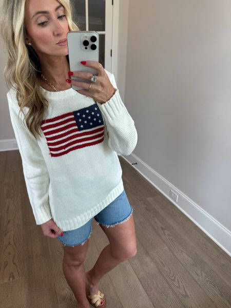 Restock alert! This sweater is perfect for 4th Of July and is under $40! 

#LTKSeasonal #LTKStyleTip