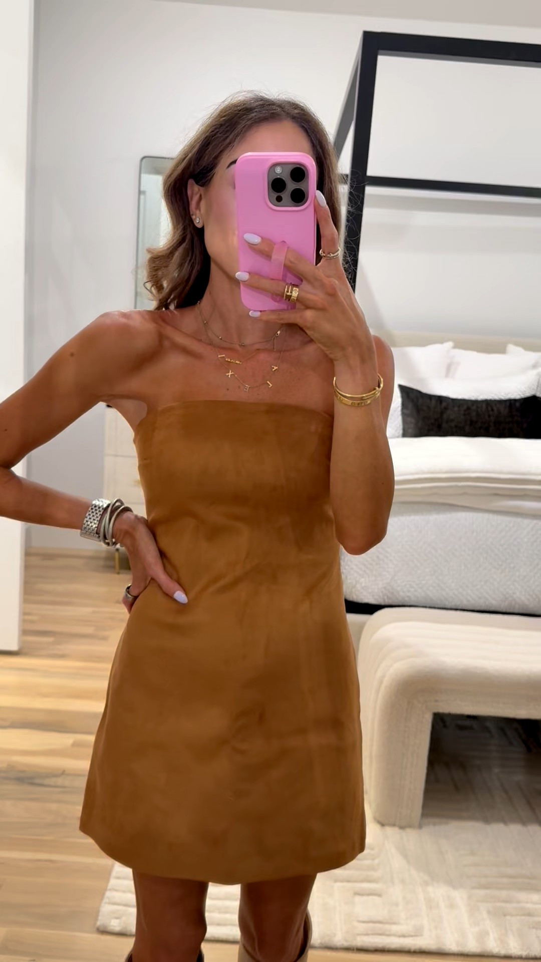 Suede strapless dress comes in lots of colors on major sake! Wearing xxs Petite 

#LTKPetite #LTKFindsUnder50 #LTKSaleAlert