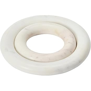 Creative Co-Op Marble Trivets for Dining Table, Set of 2 | Amazon (US)