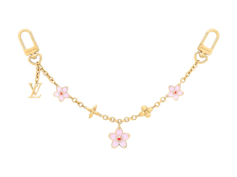 Women's Louis Vuitton x Takashi Murakami Cherry Blossom Bag Chain in Gold | StockX