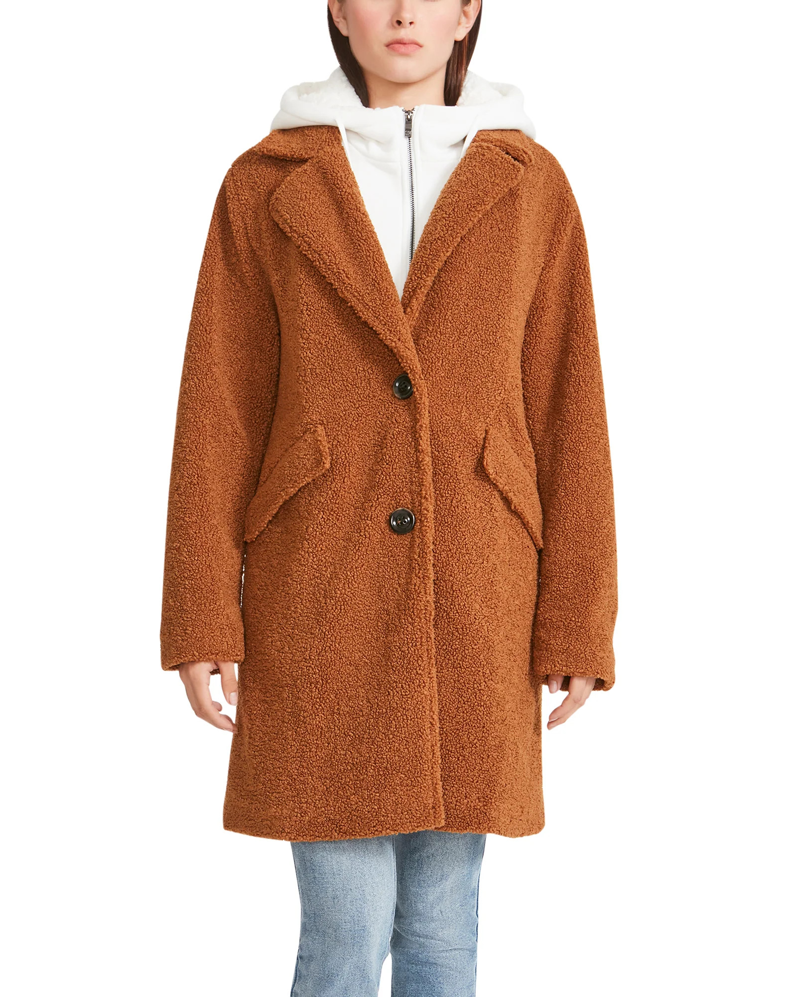 TEDDY COAT BROWN | Steve Madden (Canada)