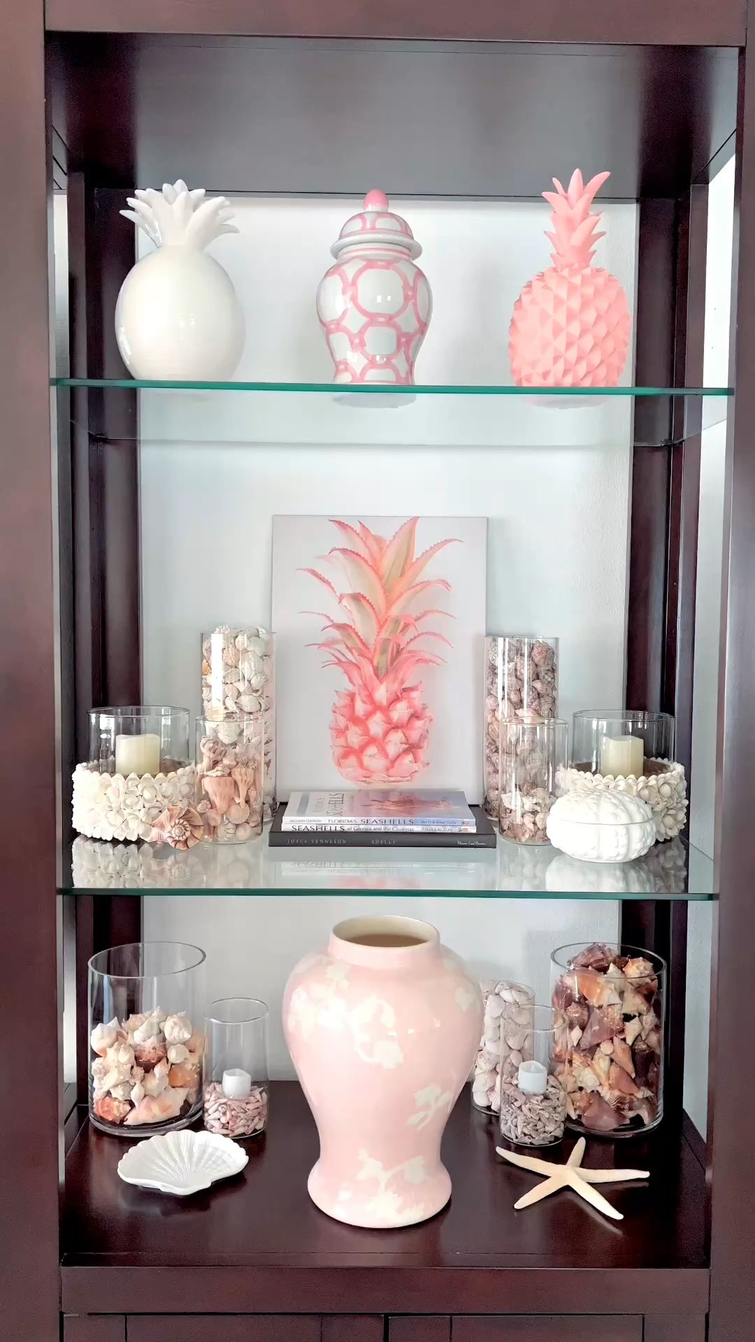 🐚COASTAL HOME DECOR: I wanted to share some of my seashell collection with you. I’ve been shelling at Pass-A-Grille Beach and turned my ocean treasures into home decor!

🐚I purchased glass vases from @amazonhome to showcase all of my seashells. These cylinder vases are so versatile. I’ll be using them all year long.

🐚Also found the cutest ceramic seashell box with lid and seashell trinket dish from @target so cute!

📚Had to throw in my go to seashell books, pineapples and ginger jars that are on repeat year after year.

🍍Going for a pink summer coastal vibe and linking everything for you. Love how it turned out!

#coastaldecor #CLPicks #amazonhome #targethome @jtstjtst11 @amazon @coastal_living @southernlivingmag

#LTKHome