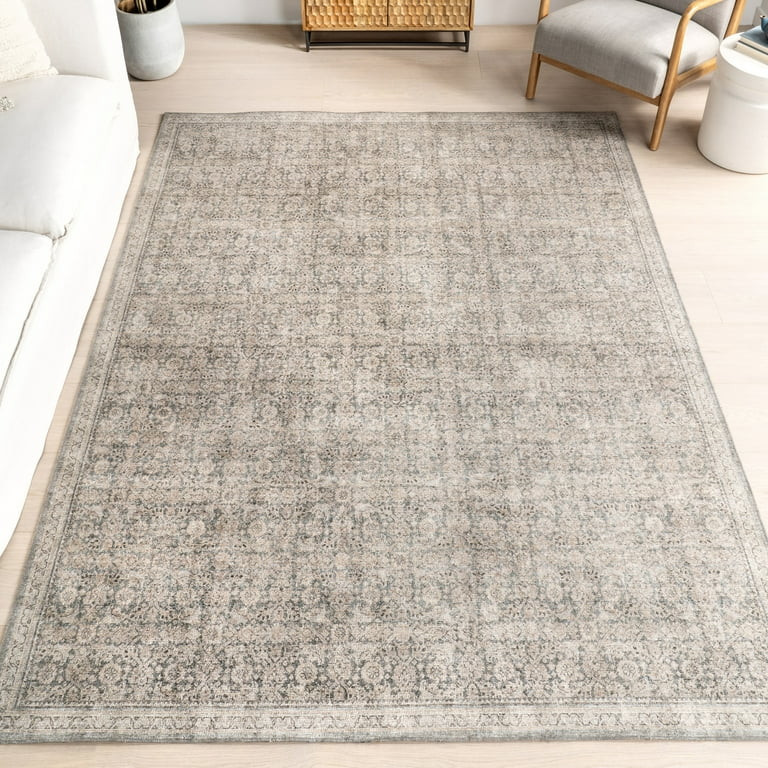 Nuloom Hillstone Collection Traditional Vintage Medallion Area Rug, 5' x 8', Cally Grey | Walmart (US)