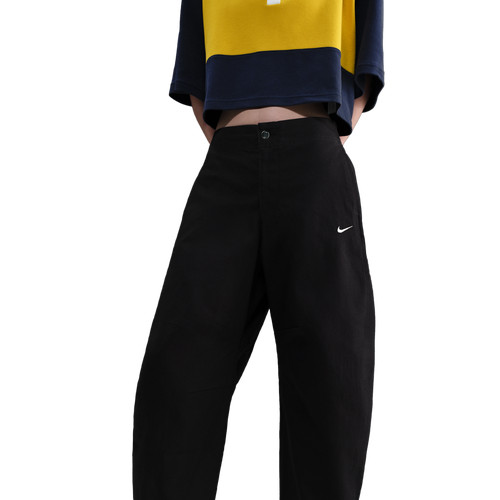 Nike Womens NSW Street Barrel Pants - Black/Black Size XL | Foot Locker (US)