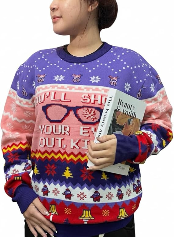 Ugly Christmas Sweater for Women 2025 - Ugly Knitted Sweater - Xmas Movie Sweatshirt - Gifts for ... | Amazon (US)
