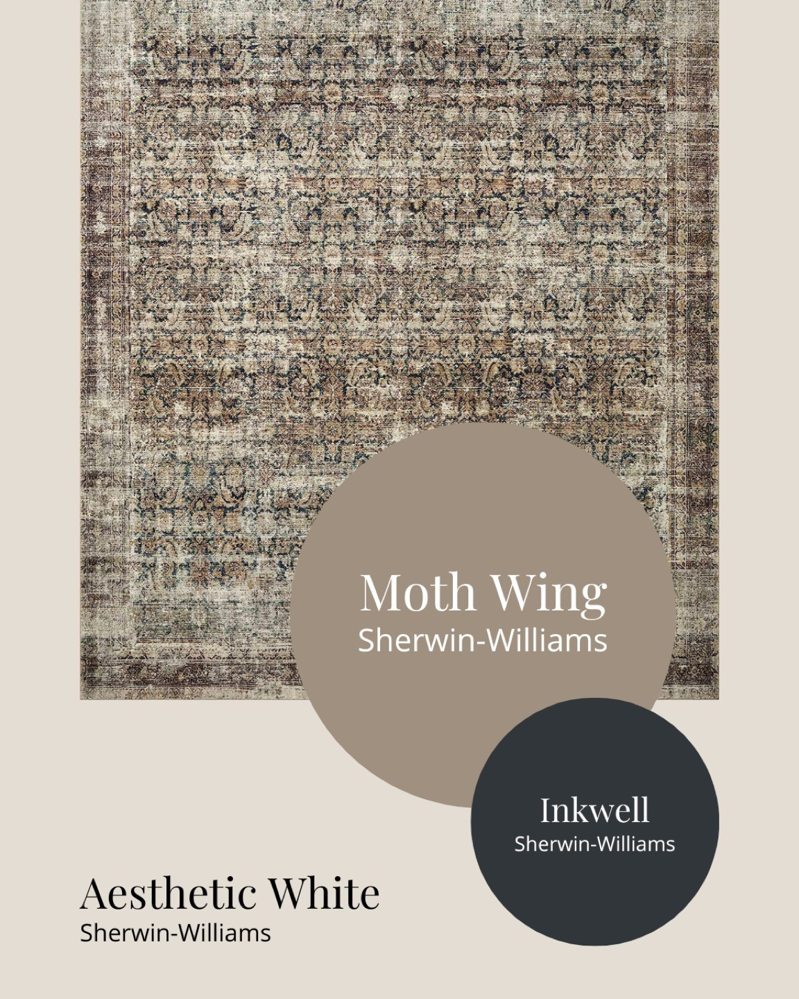 Loloi Amber Lewis x Loloi Morgan Area Rug | Loloi Morgan Collection Navy/Sand | Sherwin Williams Paint Colors | Peel and Stick Paint Colors | Area Rug and Wall Color Combinations 

#LTKhome