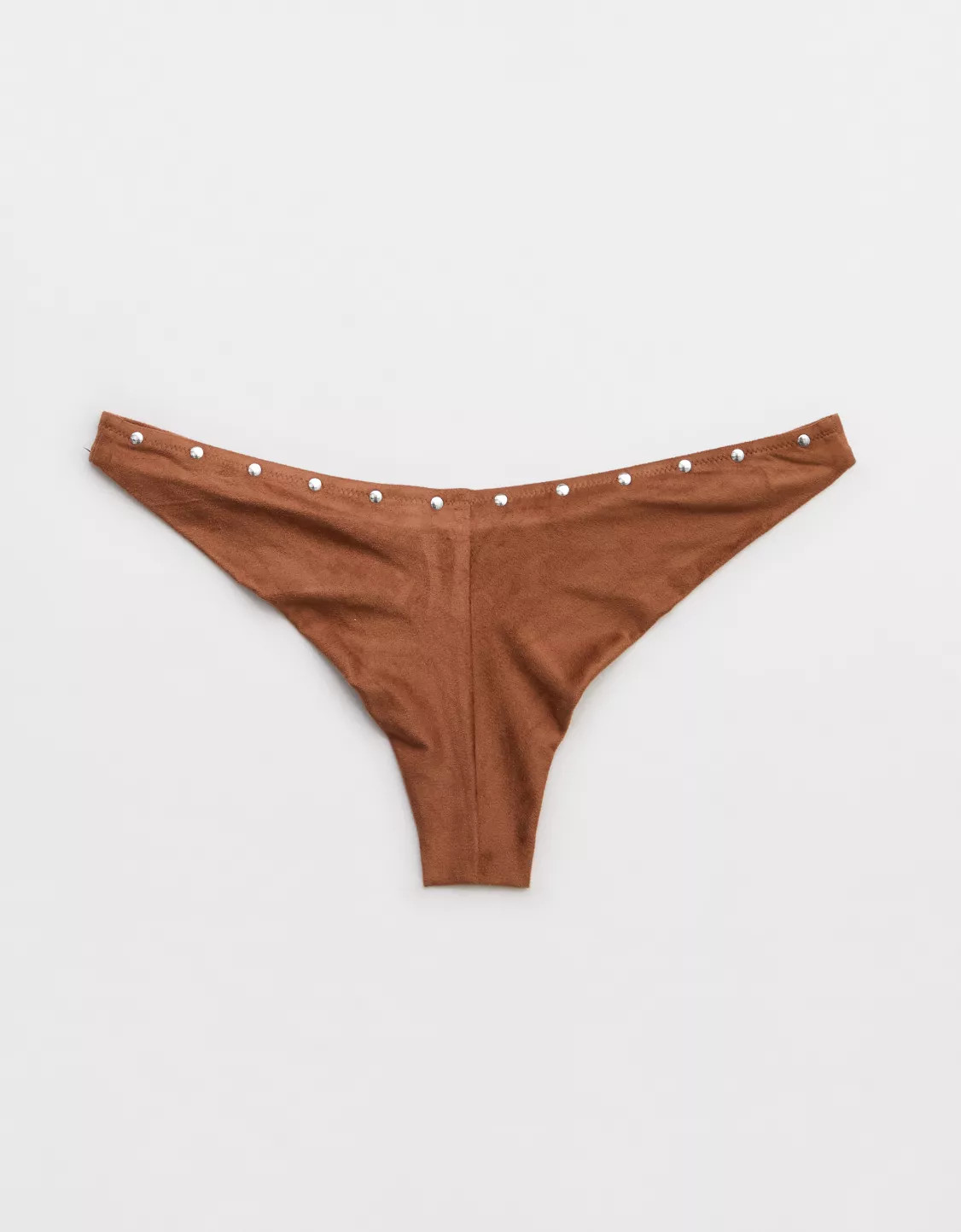 Aerie Happy Cheeks Suede Bikini Bottom | Aerie