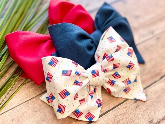 Patriotic Baby Bows 4th of July Bow Set Baby Bows Patriotic | Etsy | Etsy (US)