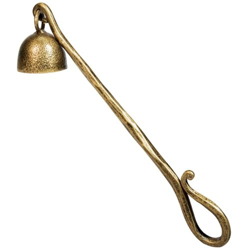 BEGINS Candle Snuffer Gold Hand-Forged Steel, Long Handle Vintage Candle Wick Extinguisher, Solid Metal Retro Candle Accessory | Amazon (US)