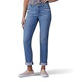 LEE Women's Relaxed Fit Girlfriend Jean, Inspired Embroidery, 12 Long | Amazon (US)