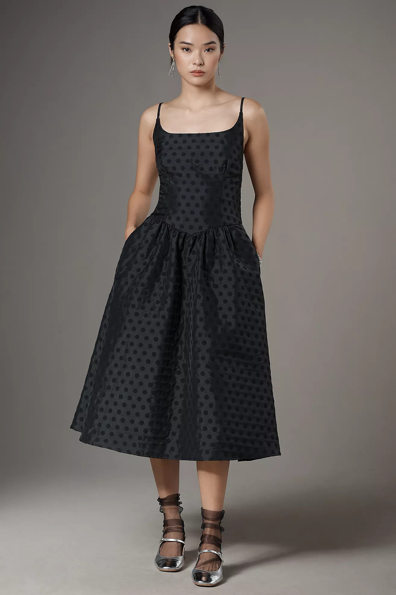 Corey Lynn Calter Valentina Sleeveless Midi Dress | Anthropologie (US)