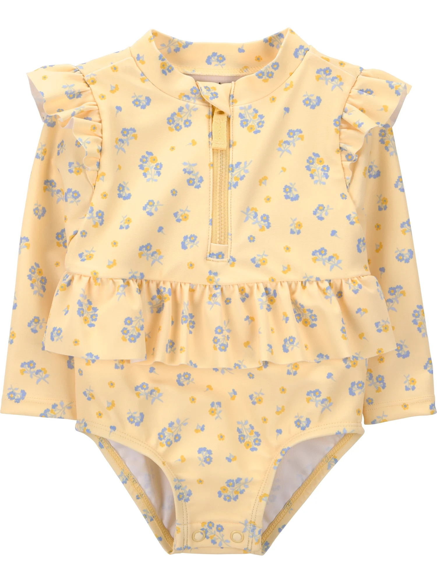 Carter's Child of Mine Baby Girl Rash Guard Swimsuit, One-Piece, Sizes 0/3-12 Months | Walmart (US)