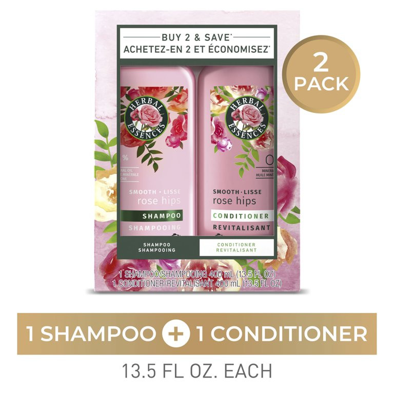 Herbal Essences Smooth Rose Shampoo and Conditioner Set, 13.5 oz | Walmart (US)