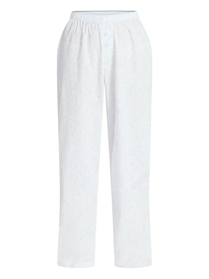 No Boundaries Sleepwear Cotton Boxer Pants, 31'' Inseam, Women's XS-XXL | Walmart (US)