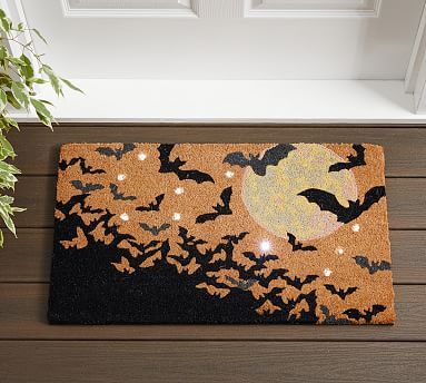 Bats Light Up Doormat | Pottery Barn (US)