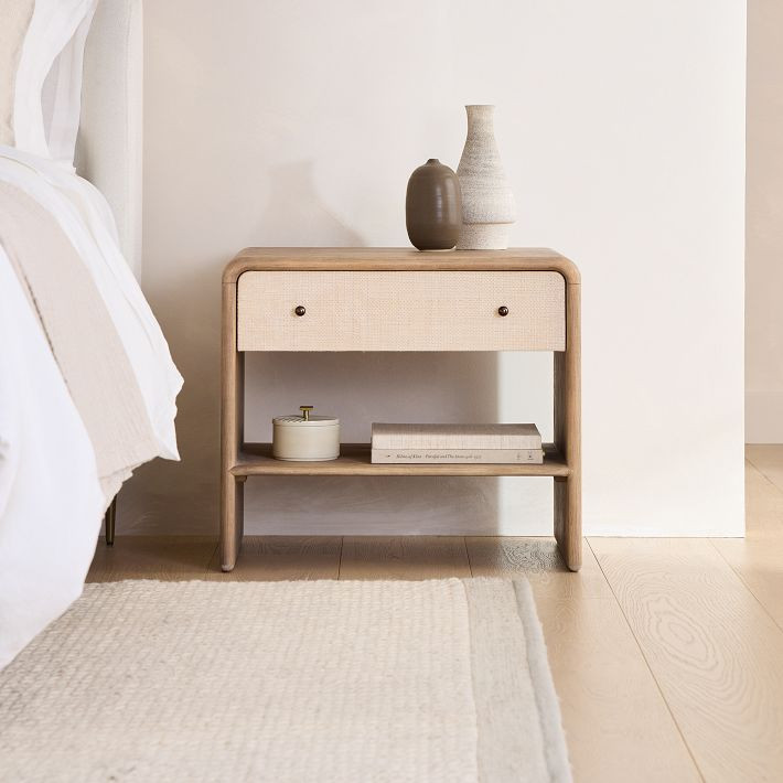Modern Waterfall Nightstand (26") | West Elm (US)