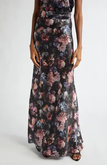 L'AGENCE Ryker Bias Cut Silk Maxi Skirt | Nordstromrack | Nordstrom Rack