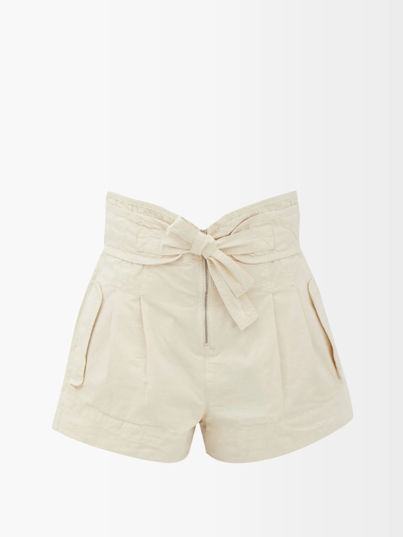 Suri tie-waist cotton-canvas shorts | Sea | Matches (US)