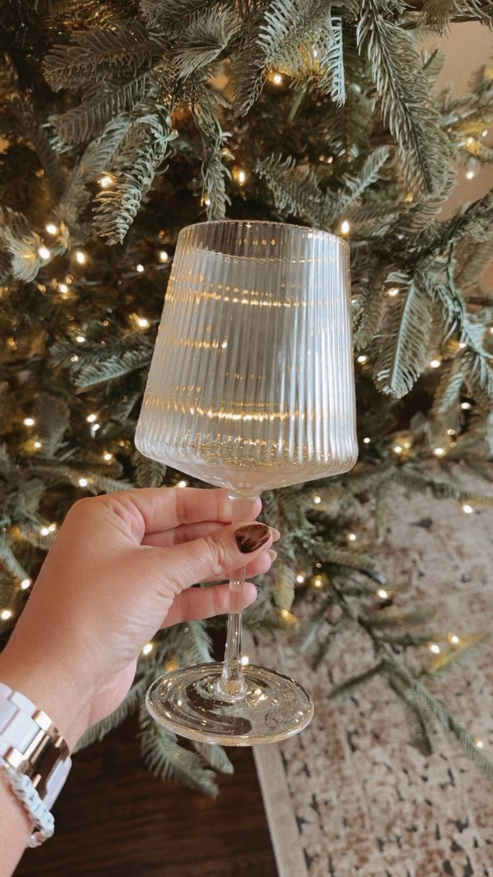 My ribbed wine glasses are 59% off!!! 
They’d make a great gift too! 
#flutedstemware #ribbedstemware #giftidea #stemware #ltkholiday

#LTKsalealert #LTKparties #LTKhome
