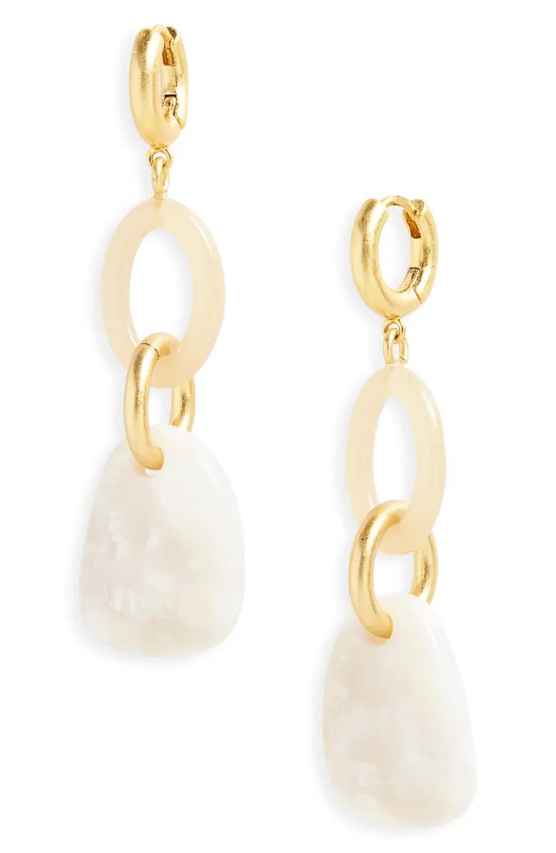 Madewell Resin Link Hoop Earrings | Nordstrom | Nordstrom