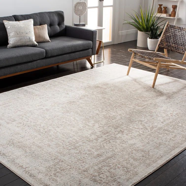 Royalston Oriental Ivory/Taupe Area Rug | Wayfair Professional