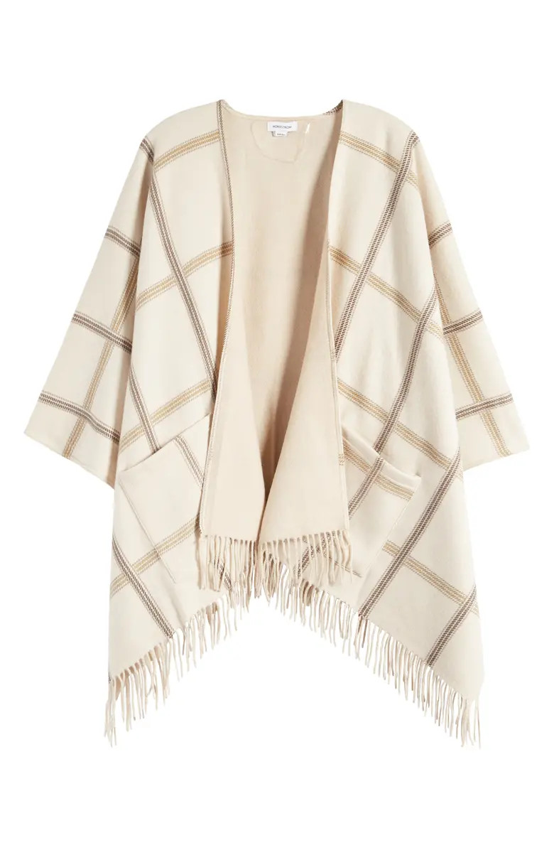 Reversible Wool & Cashmere Ruana | Nordstrom