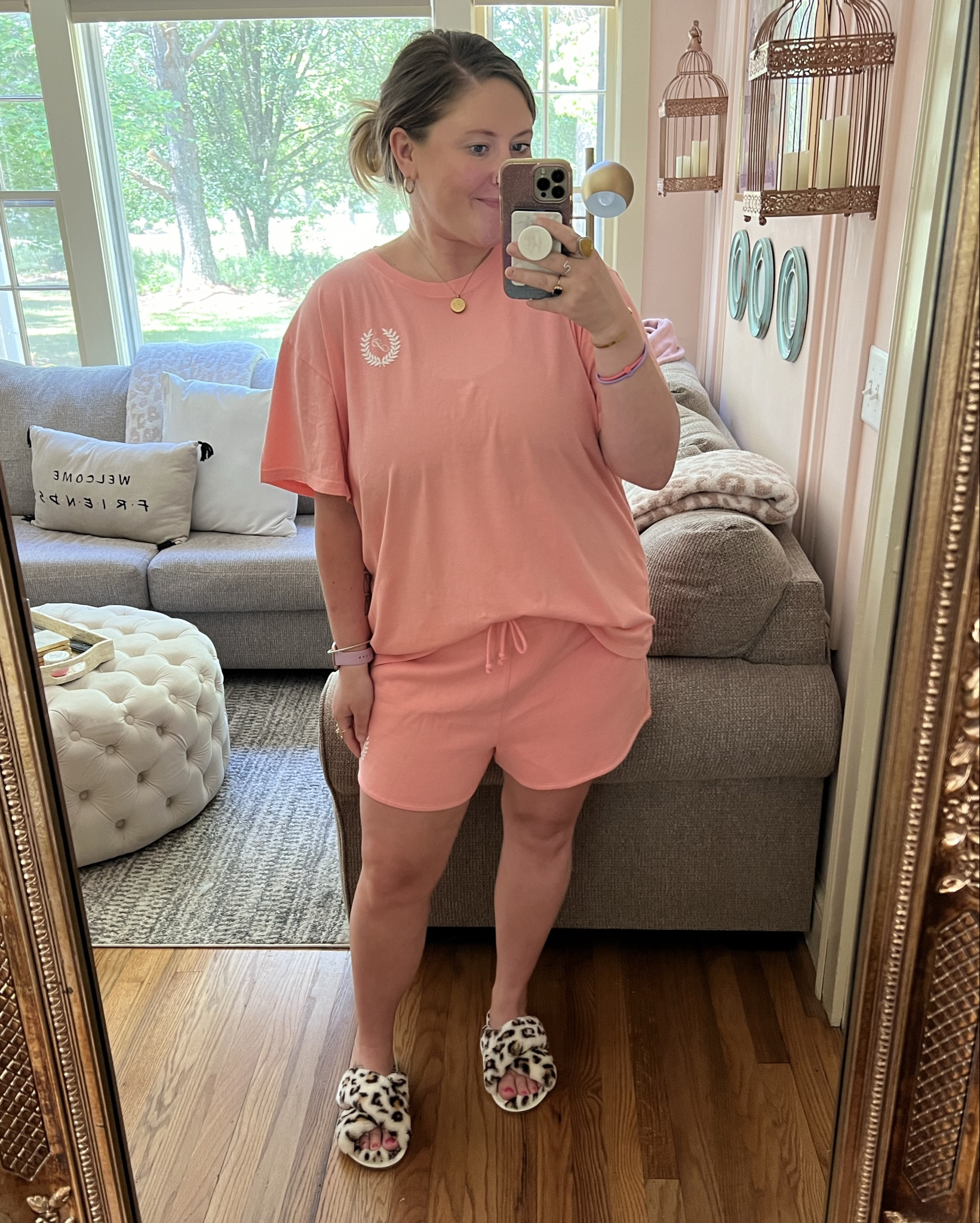 Stocking up on cute & comfy loungewear & pajamas for postpartum! Love this 🍑 outfit! 

#LTKfindsunder100 #LTKmidsize #LTKfindsunder50