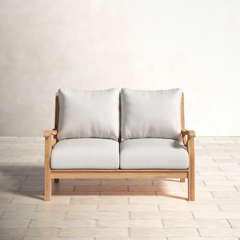 Brunswick 52'' Teak Outdoor Loveseat | Wayfair North America