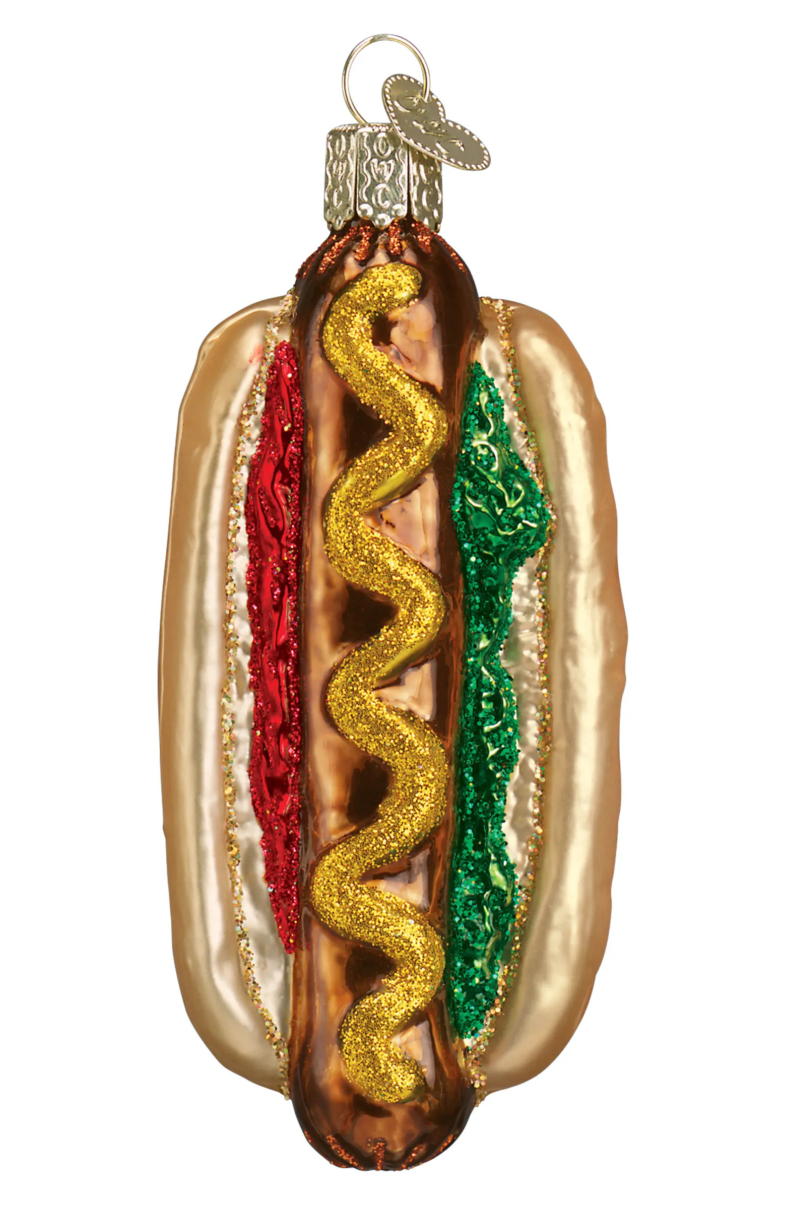 Old World Christmas Hot Dog Glass Ornament | Nordstrom | Nordstrom