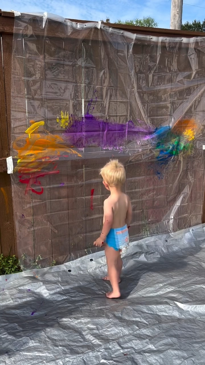 Fun DIY outdoor painting activitiy for toddlers 

#LTKmomlife #LTKKids