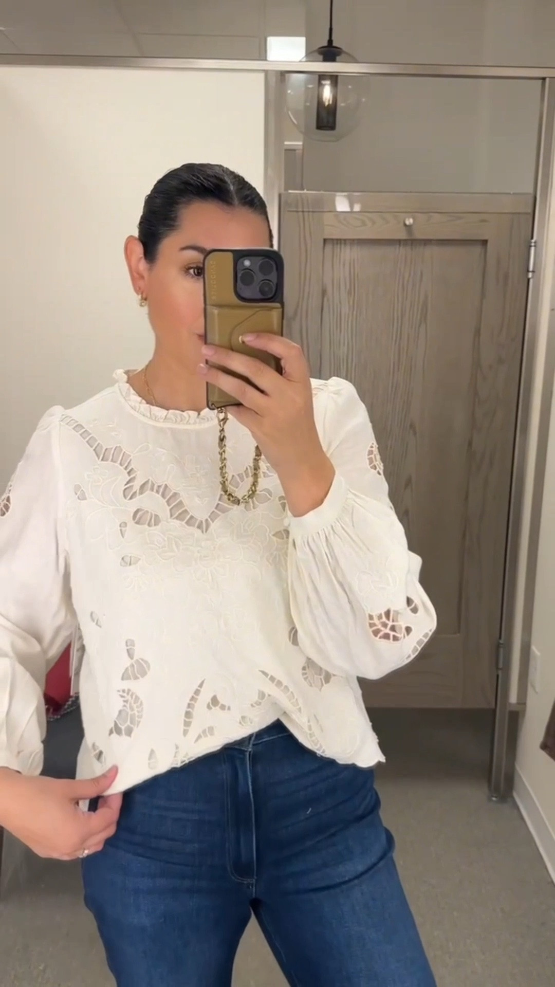 This top is still in stock! I’m in the large runs generously