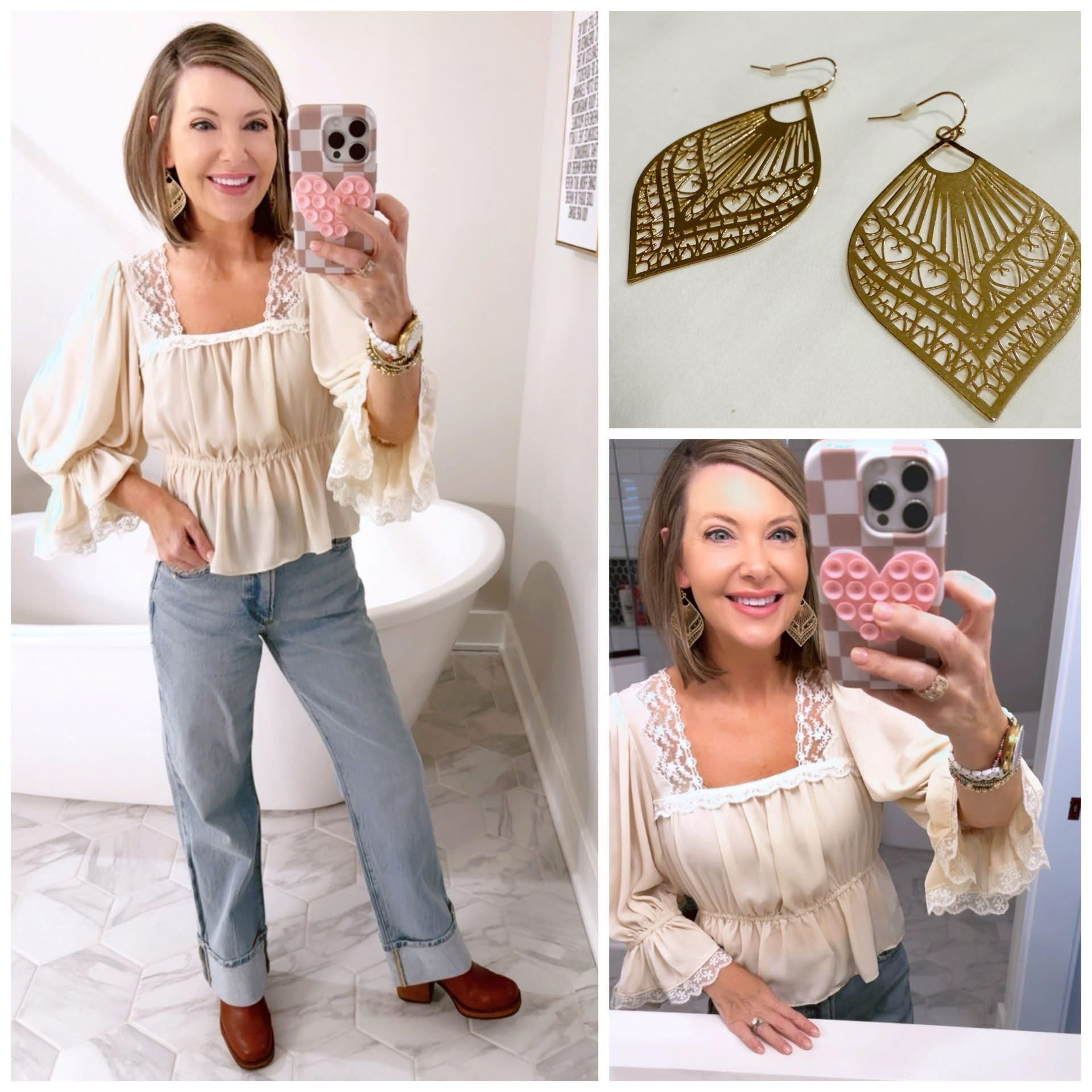 Good Morning! Happy Saturday! ☀️

Bad news, MSU lost last night, good news Hadley had an overnight sleepover at a friends so we got a night off! 

Hubby and I went out for a date night! Here was my look! ON SALE! 

Dropping 🔗 

#LTKSpringSale #LTKSeasonal