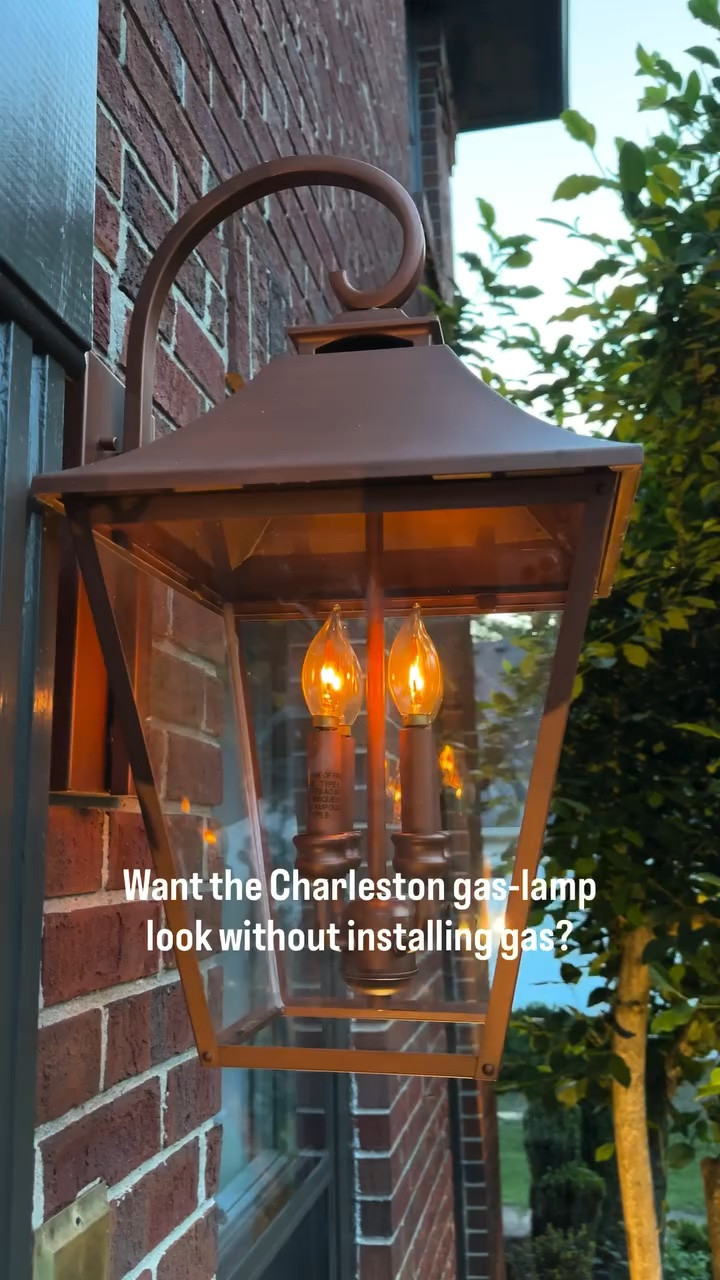 The look of old Charleston gas lanterns without the installation headache.

These flicker like the real thing and screw into any standard socket.

#gaslamp #curbappeal #exterior #amazonfinds #colonialrevival

#LTKHome