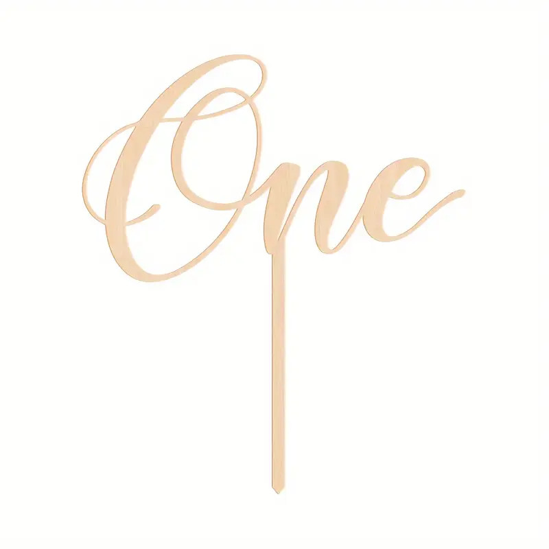 Cake Topper 1st Birthday Wooden Cake Topper Cake Decor First - Temu | Temu Affiliate Program