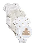GAP unisex-baby 3-pack First Favourite Short Sleeve Bodysuit | Amazon (US)