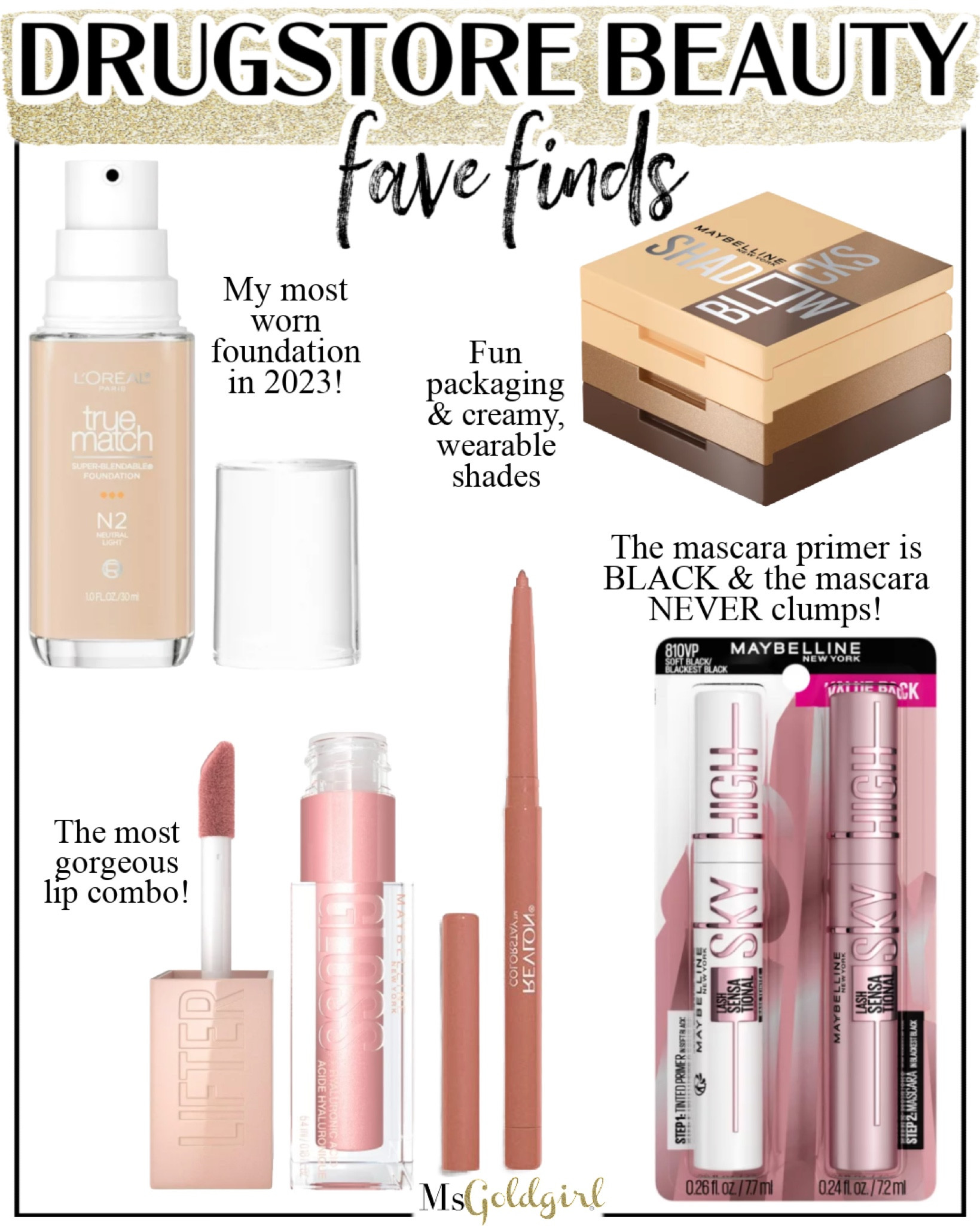 #walmartpartner I have some old faces and new finds to share with you, all from @walmart! 

NOTES:
Foundation: I wear shade N2 or W2 in the winter/fall and shade N3/W3 in the spring summer 

2. Eyeshadow- North 3rd & Bedford Ave

3. Lip gloss-Opal, lip liner-Natural

#walmartbeauty #walmartfinds #drugstorebeauty #beautyonabudget #beautyover40 #beautyover50 

#LTKfindsunder50 #LTKbeauty #LTKover40