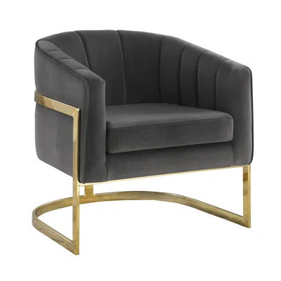 30" Wide Velvet Barrel Chair | Wayfair North America
