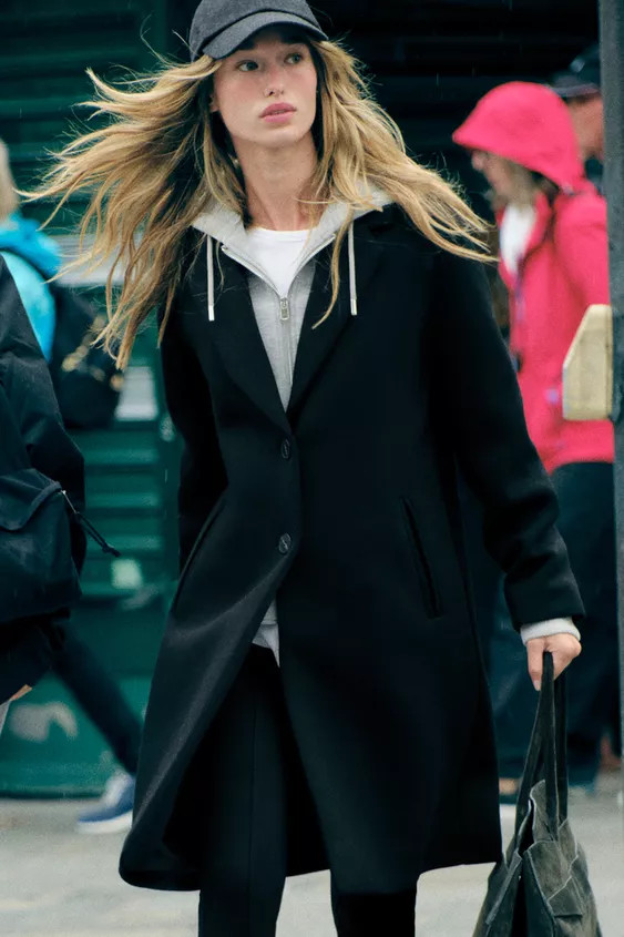 HOODED COMBINATION COAT | Zara US