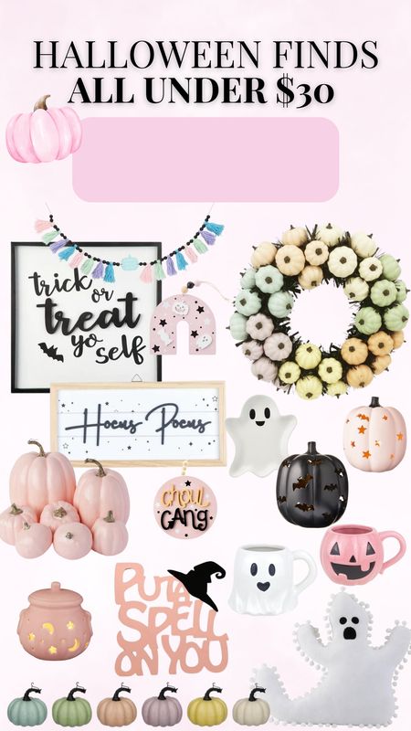 Halloween finds all under $30 from Walmart! These pink & rainbow pieces are all so cute and so affordable! #walmart #halloween #pink #rainbow #home #homedecor #halloweendecor #celebrate

#LTKSeasonal #LTKunder50 #LTKhome
