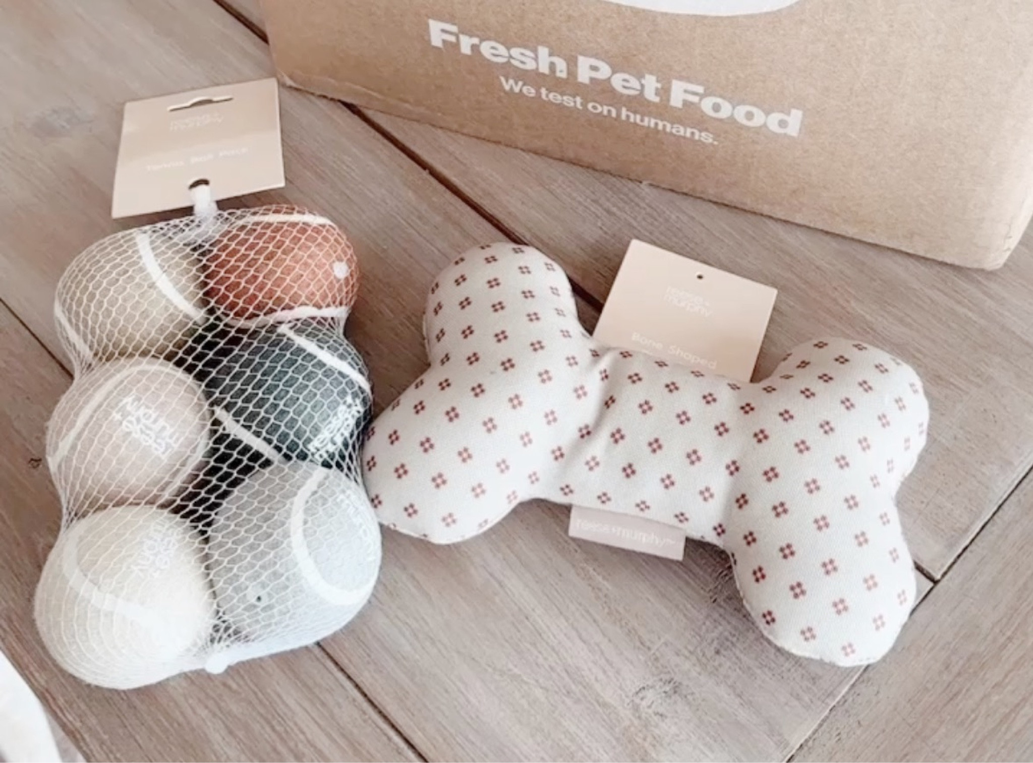 Neutral dog toys from Reese + Murphy. 

#LTKhome #LTKunder50